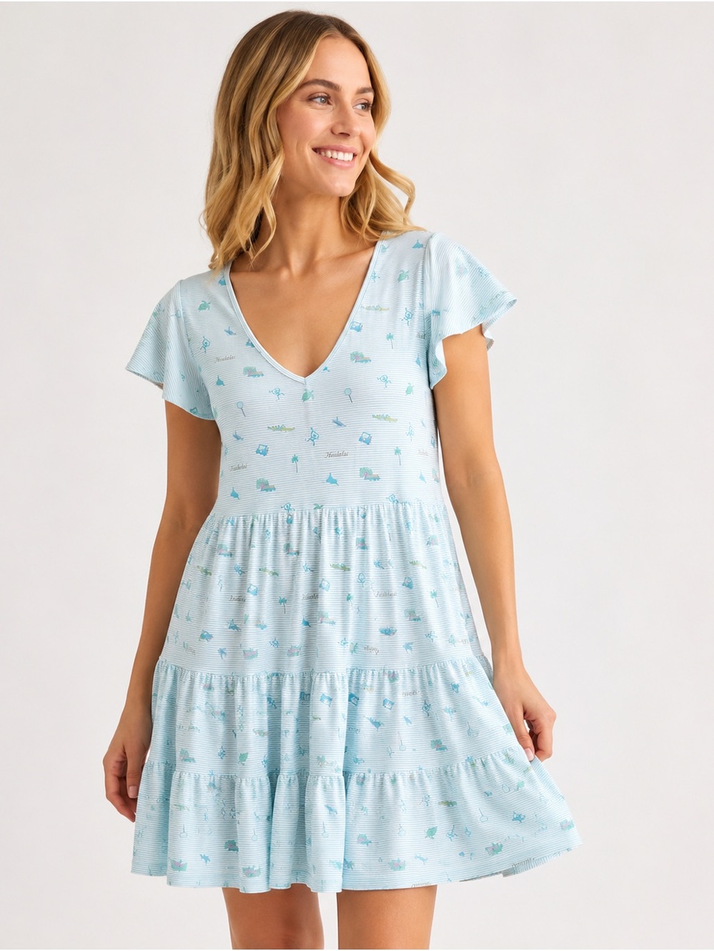 Smith & Quinn Delaney Dress Hualalai Resort Print Size L